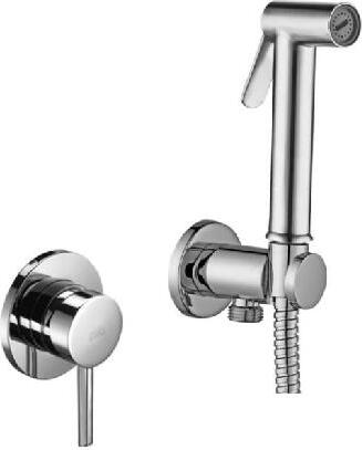 Paffoni Bidet Kit - Bidetarmatur, Unterputz, mit Brause und Einbaukörper verchromt KITDUP110CR