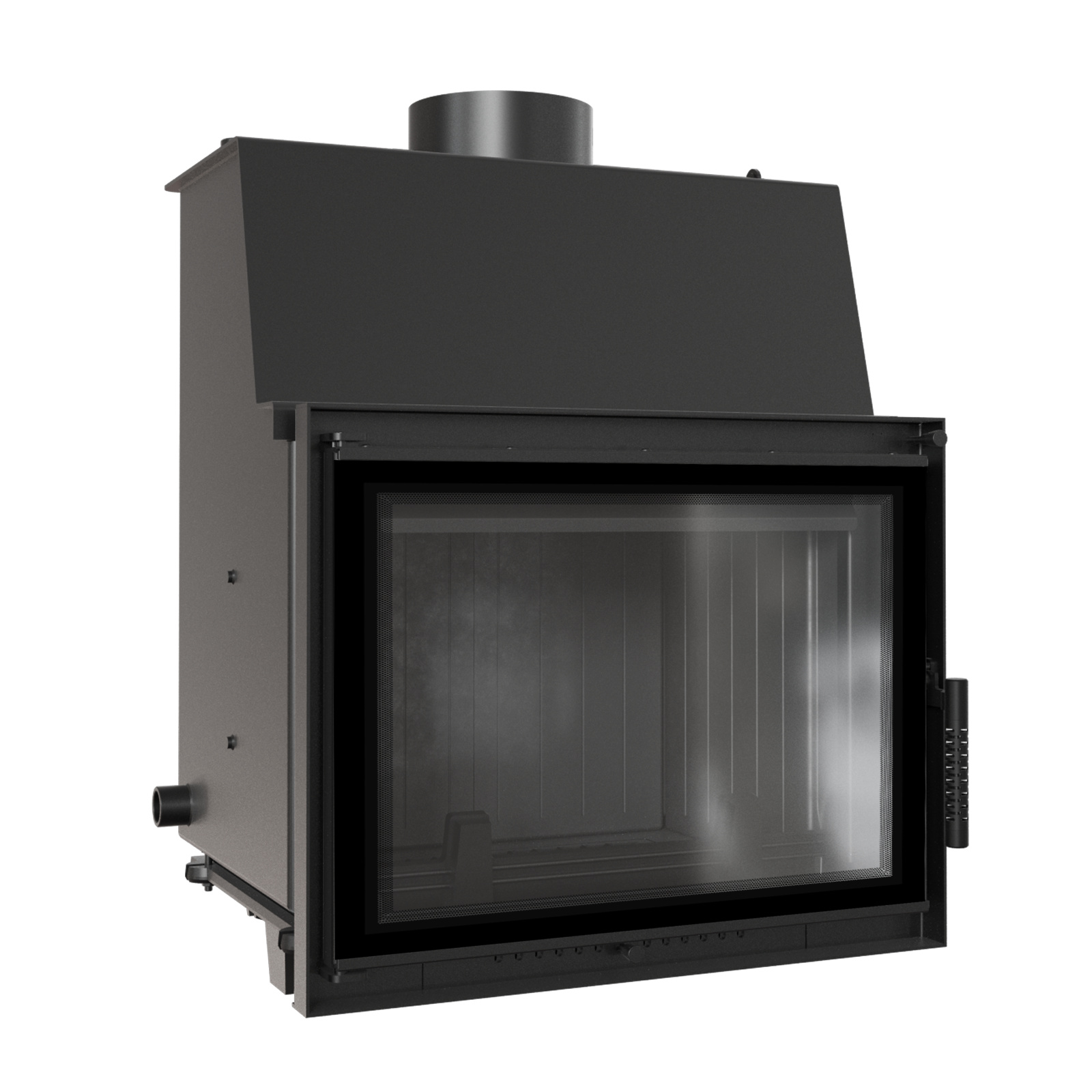 Krb kotla KRATKI ZUZIA 12 kW Ø 200 deco čierna podšívka Thermotec