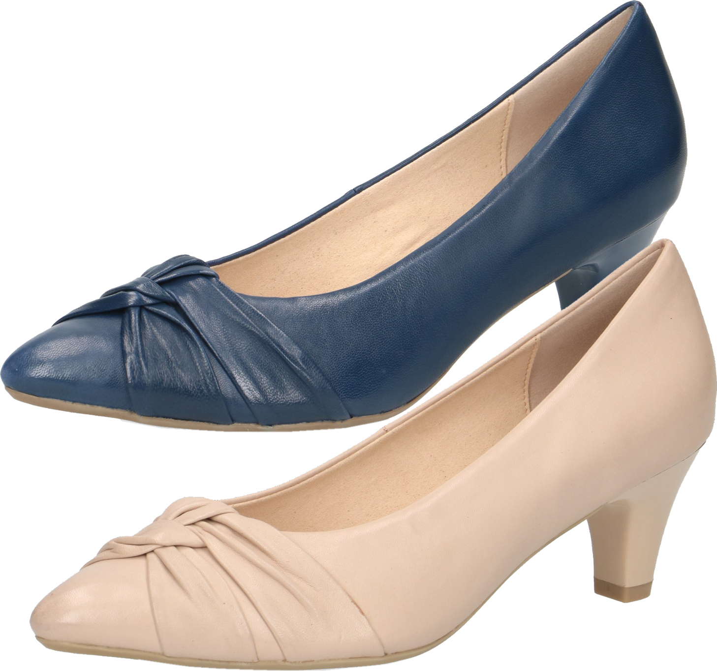 Caprice Damen Pumps elegante Schuhe Leder 9-22406-24, Größe:39 EU, Farbe:Beige 9_22406_24_431_39