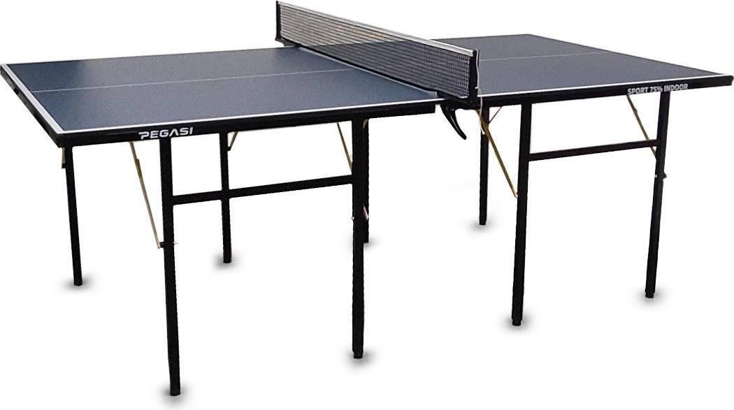 Pegasi Tischtennisplatte 200x98cm - Tischtennisplatte Indoor - Tischtennis - Faltbare Chassis Tischtennistisch - Tischtennistisch - Faltbare Tischtennisplatte - Blau PEG-T75-BLUE