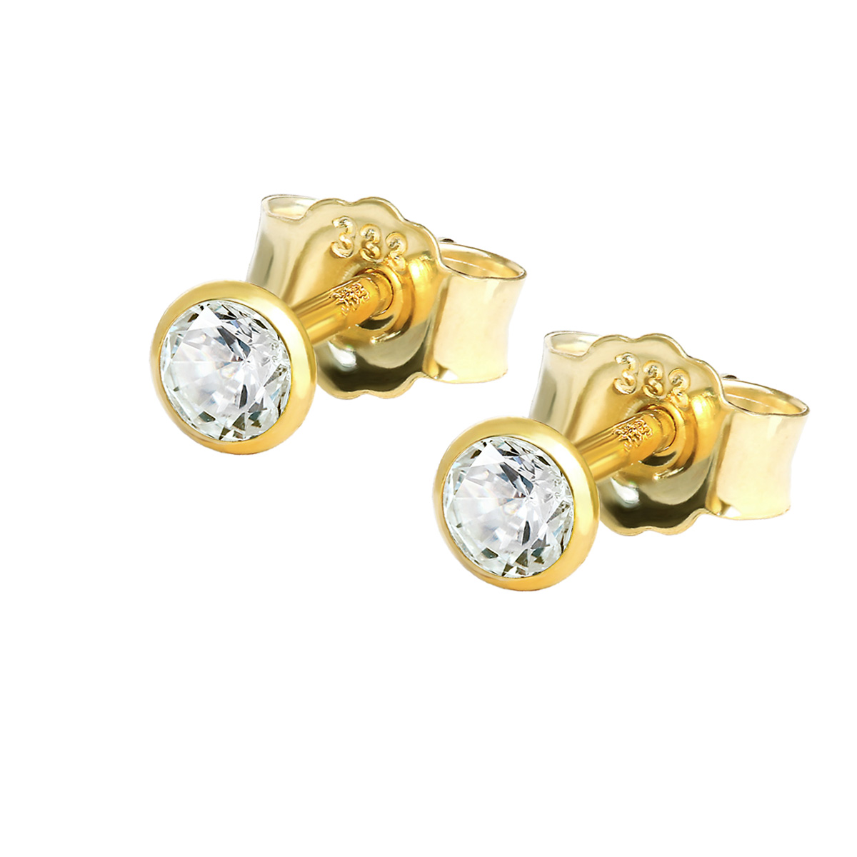 Kleine Ohrstecker Für Zweites Ohrloch Gold Paar Kleine Ohrstecker 3,0mm Gelbgold 333 8 | Kaufland.de