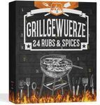 BOXILAND® BIO BBQ adventný kalendár 2025 – 24 prémiových korenín pre fanúšikov grilovania | Luxusný vianočný kalendár pre mužov & gurmánov