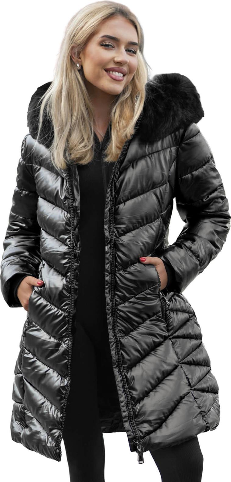 Damen Winterjacke Schwarz OZONEE JS/16M9100/392Z M
