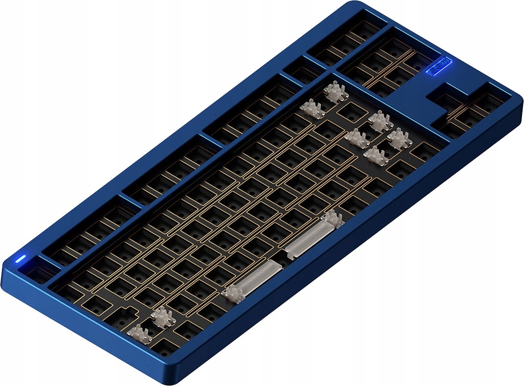 NuPhy Gem80 Kabelloss Mechanische Tastatur, QMK/VIA, Custom, RGB LED, Hot-Swap, Mystic Indigo, Barebone