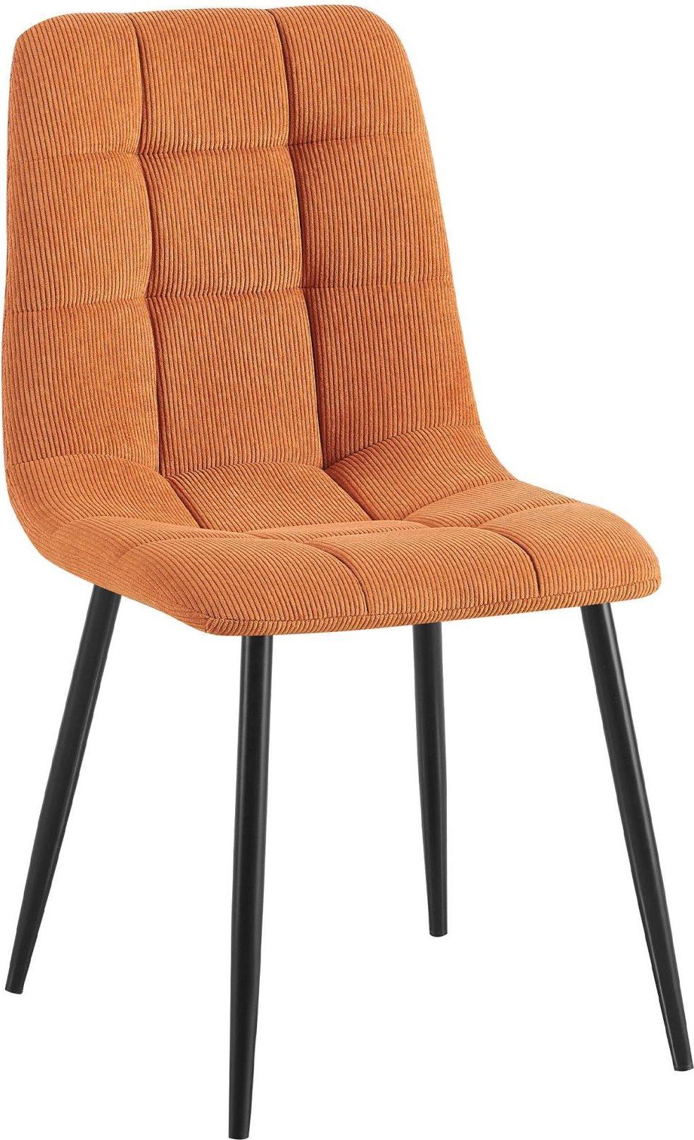 BellaFurn Esszimmerstuhl aus geripptem Stoff – Küchenstuhl – Pflegeleicht – freundliche Materialien 326320