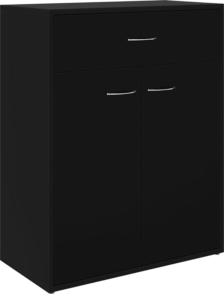 vidaXL Sideboard Schwarz 60x30x75 cm Holzwerkstoff 800712