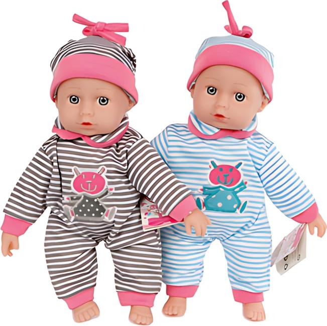 Babypuppe weich 26cm 2fach sortiert, Van Manen 10290310