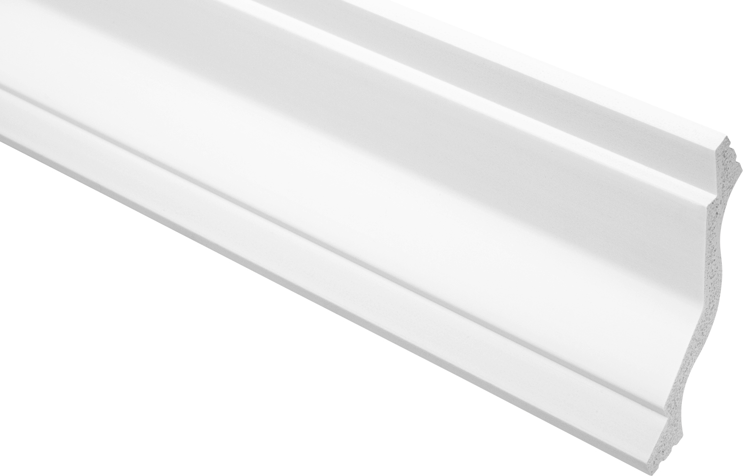 HEXIM Deckenleisten aus Ecopolymer / HDPS - Stuckleisten weiß, leicht und schlagfest - (CK28 - 75x75mm) Stuckprofil Zierprofil Eckprofil Styroporprofil Stuck 55884