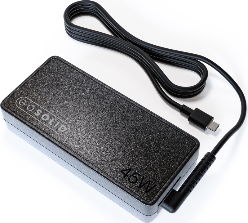 GO SOLID! Ladegerät für USB-C Geräte, 45W Netzteil mit automatischer Leistungsanpassung 27_50_57484