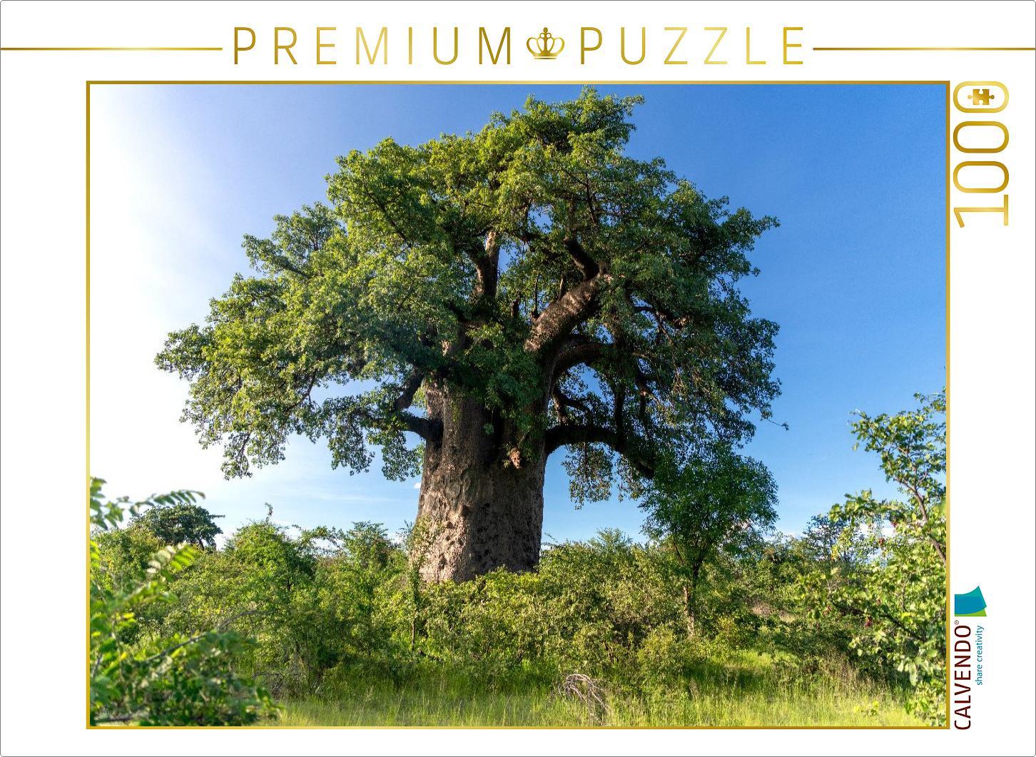 CALVENDO Puzzle Ein Baobabbaum mit prächtiger Krone | 1000 Teile Lege-Größe 64x48cm Foto-Puzzle für glückliche Stunden