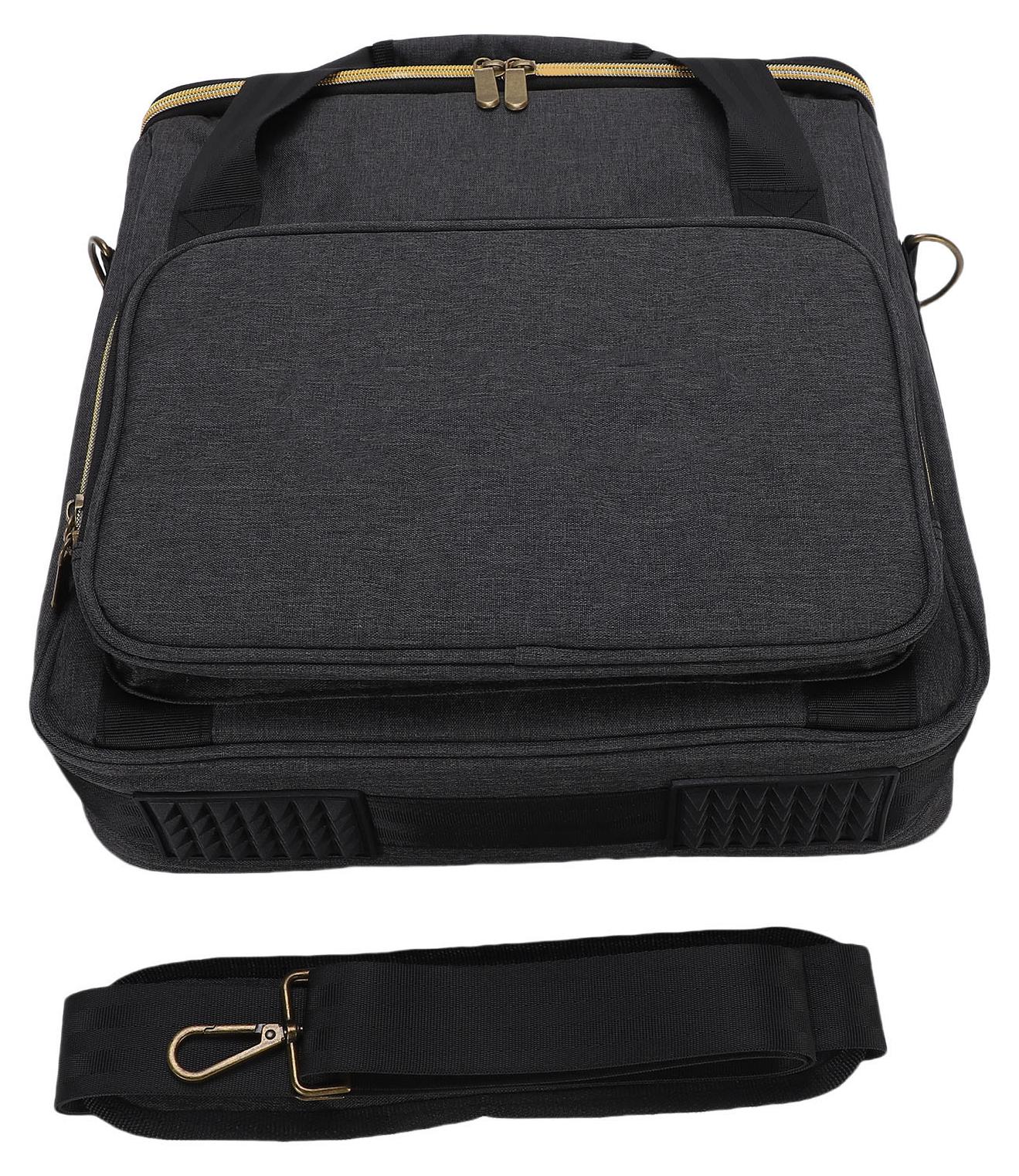 TWO TREES Schallplattentasche für bis zu 10 Schallplatten, tragbare Aufbewahrungstasche für Schallplatten in den Größen 7, 10 und 12 Zoll