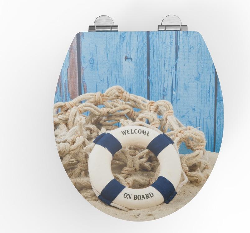 K & H Sanitary K&H Sanitary Duschwell MDF WC-Sitz PET - Fischernetz N24_NEW-45085