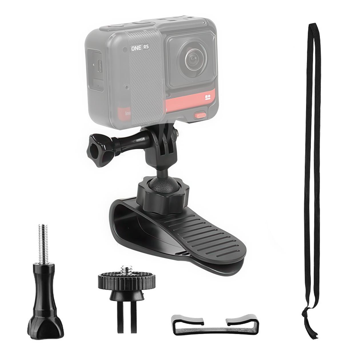 Novzep Kamerahalterung, Auto-Sonnenblenden-Kamerahalterung, 360°-Universalverstellung, Klemmdicke bis 8,5 cm, geeignet für mehrere Szenen im Auto KAUF-ALRI-CE1693-024