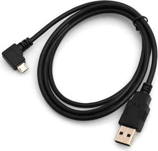 System-S Micro USB Kabel Winkelstecker Winkel Gewinkeld 1 m
