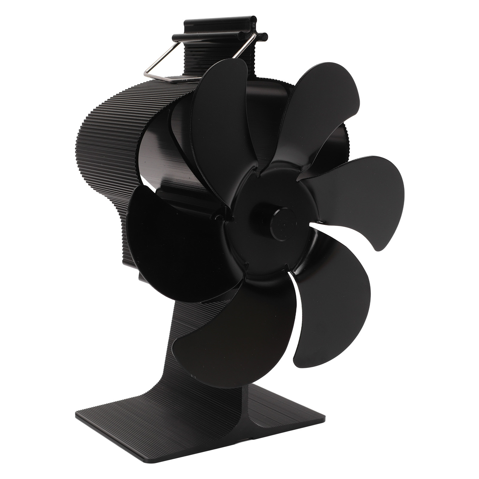 Tepelne poháňaný ventilátor na kachle, 6 lopatiek ventilátora na kachle, 6 lopatiek krbového ventilátora, tepelne poháňaný krbový ventilátor, neelektrický krbový ventilátor, samospúšťací ventilátor na kachle