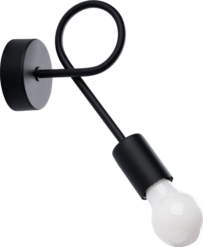 Wandleuchte LEVAR schwarz 1xE27 15W Stahl 19x8x23cm Sollux Lighting