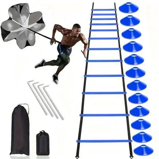 Famanu Trainingsset für Geschwindigkeits- & Krafttraining - Blau SHSHOP