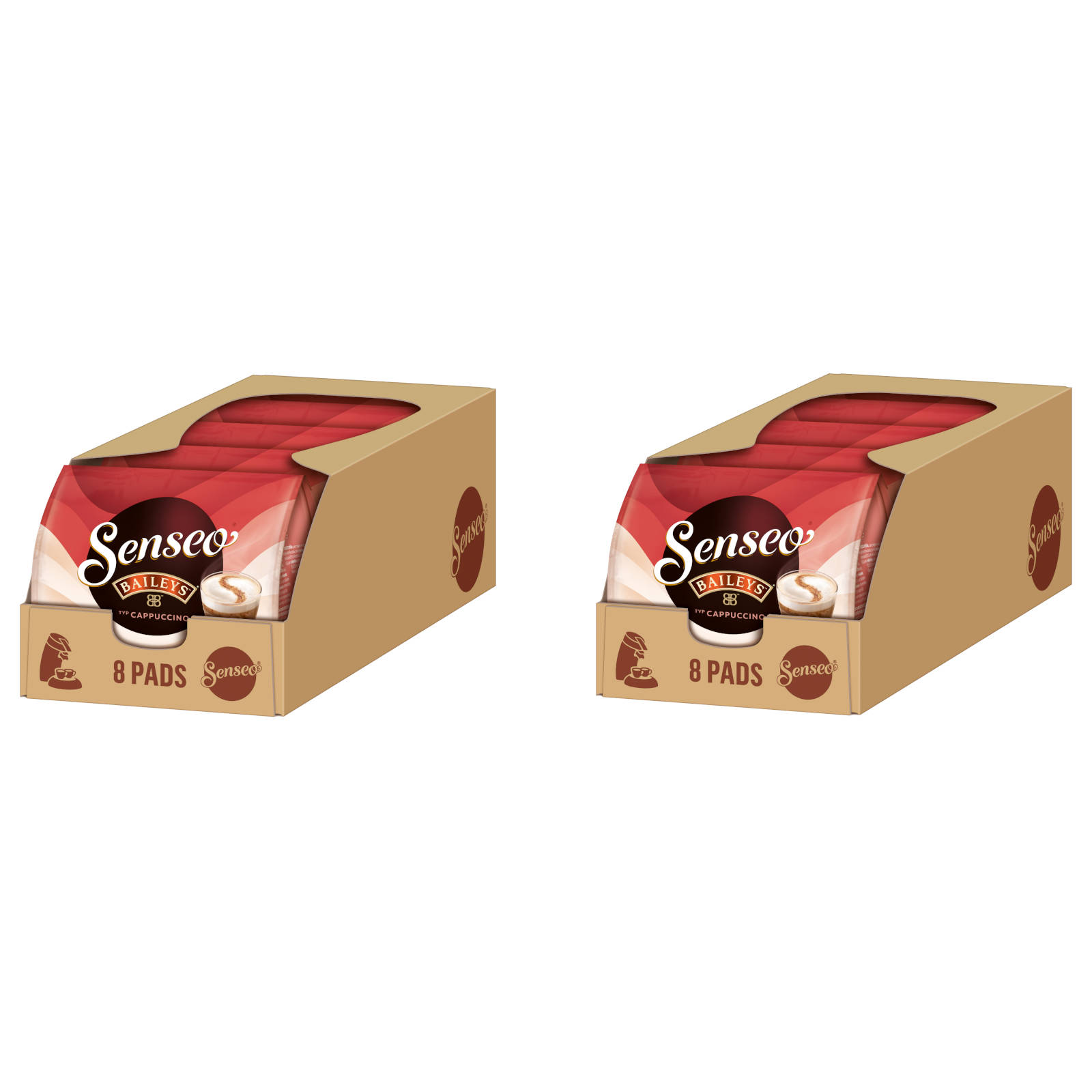 6x 8 Senseo Coffee Pads Doppelpadhalter Type Cappuccino Milk Range Soft  Creamy
