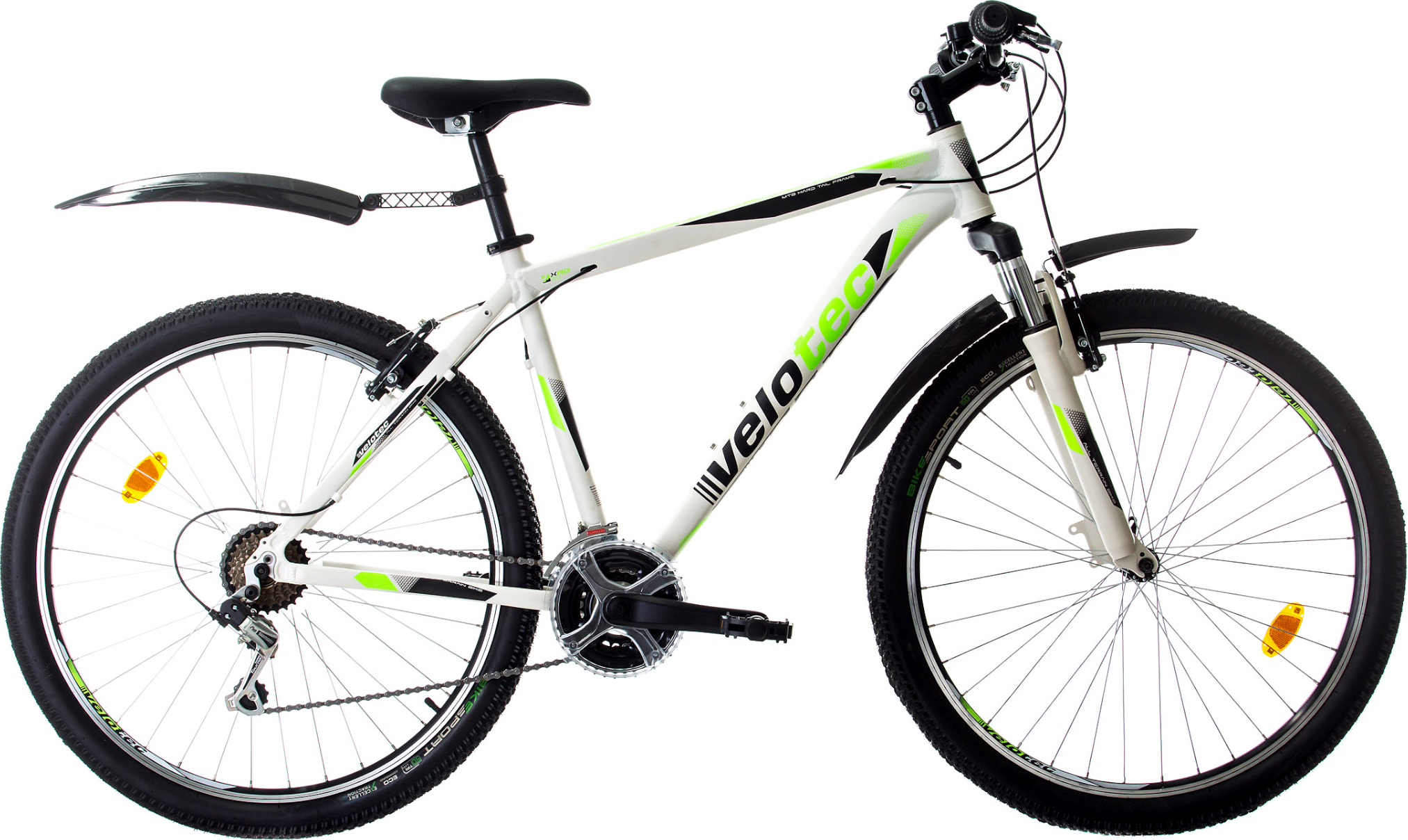 Mountainbikes, VELOTEC, PRO 29 Zoll Weiß/Grün BK22PB5115