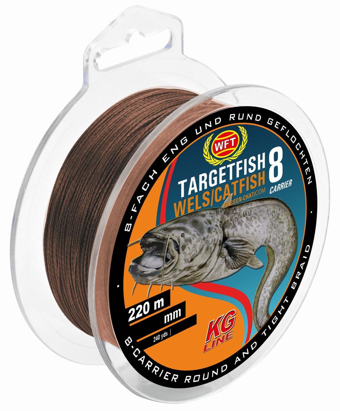 WFT TF8 Catfish brown 0,60mm 220m 60Kg - Wallerschnur 1D-C 448-060