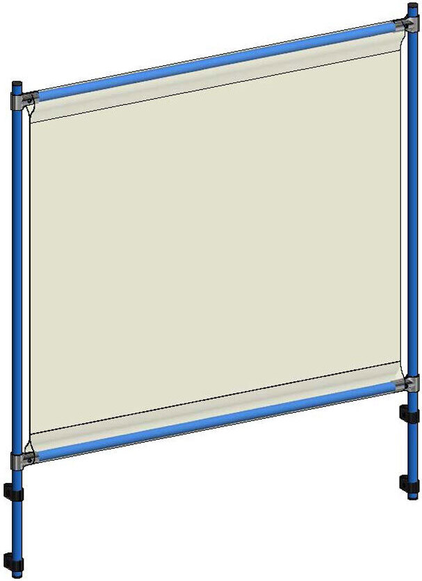 Fetra Zubehör Anbausatz Infektionsschutzrahmen für Modelle 2403, 2423, 2443, 5903