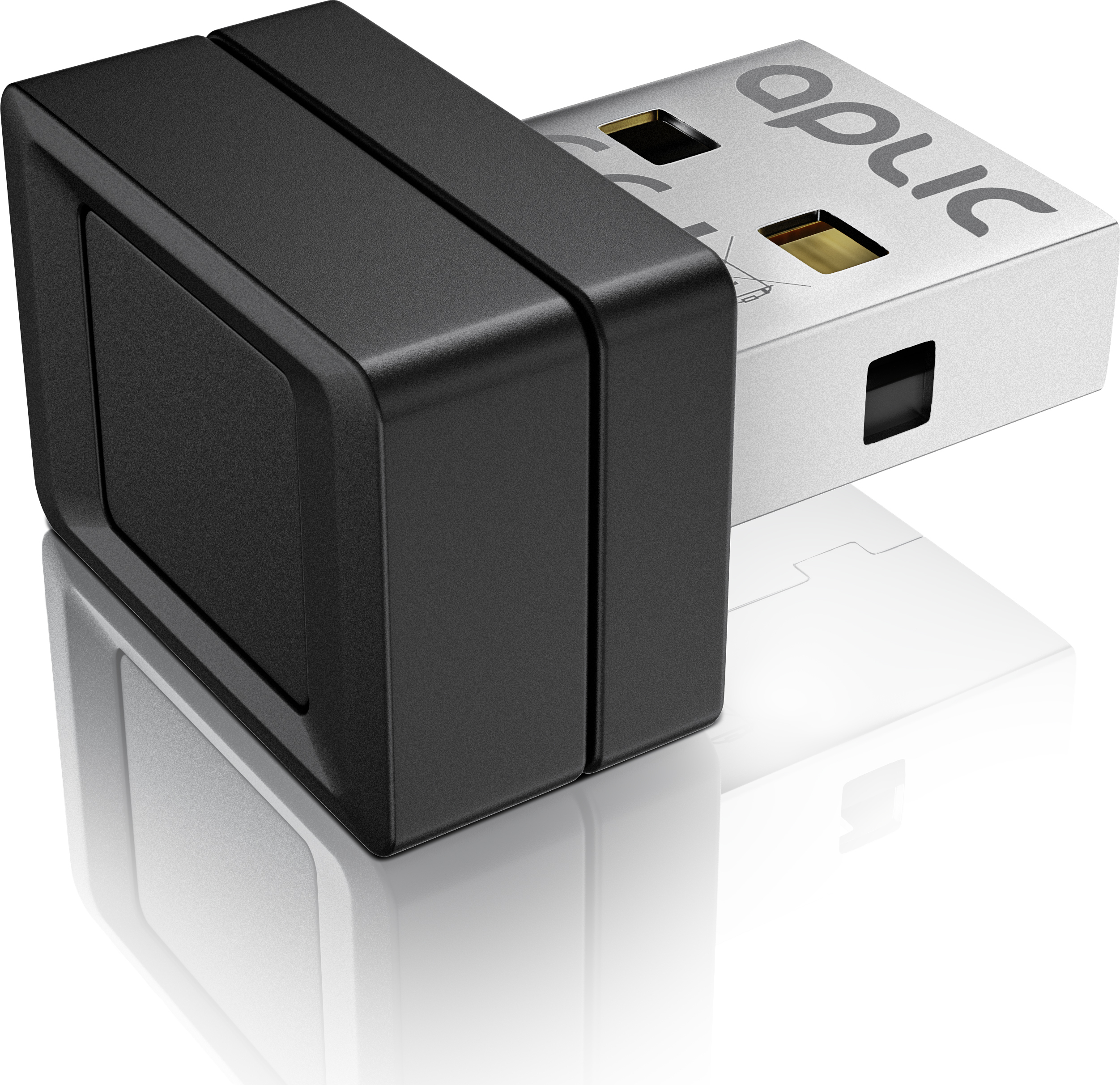 Aplic USB Fingerabdrucksensor Fingerabdruckleser - bis zu 10 IDs - Windows 8 10 11 – unterstützt bis zu 10 IDs – USB - Plug & Play – Finger Scanner - Rundumerkennung 305568