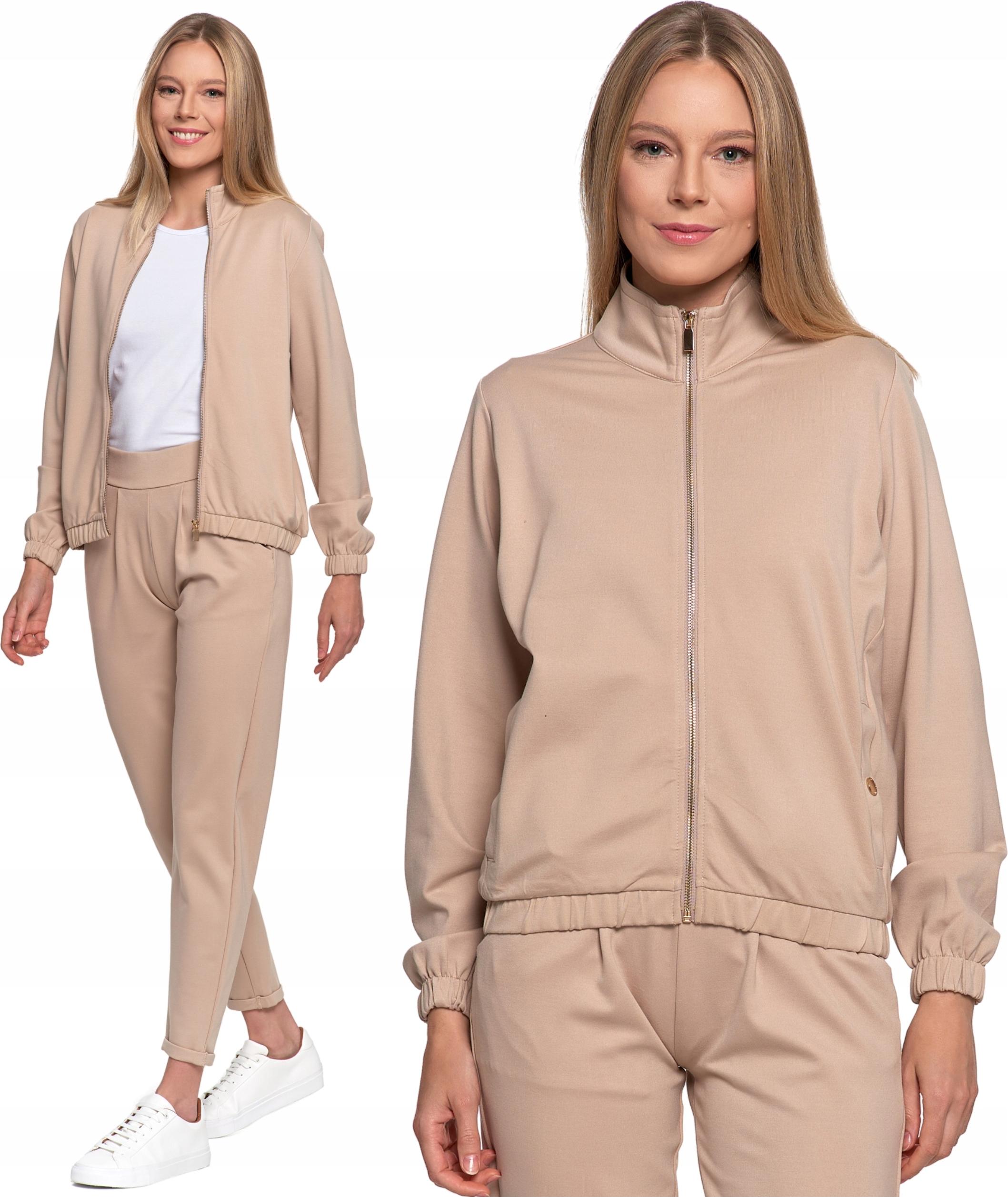 Damen Sweatshirt Kapuzenbomber Schlicht Mit Stehkragen Ohne Kapuze Moraj S