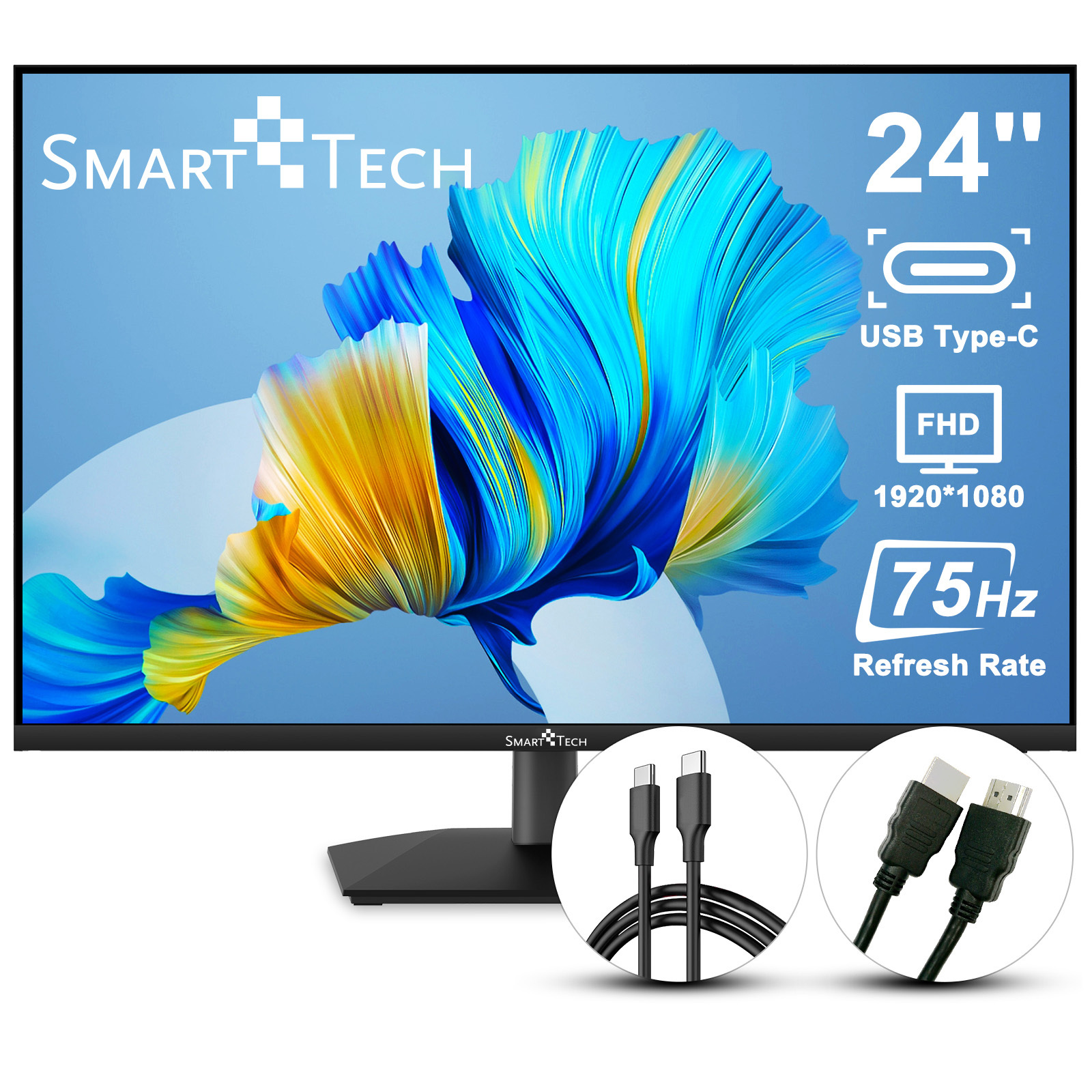 Monitor Smart Tech 238N01FIF, 4 ms, 23,8 palca, FHD 1920 x 1080 pixelov, 250 cd/m²