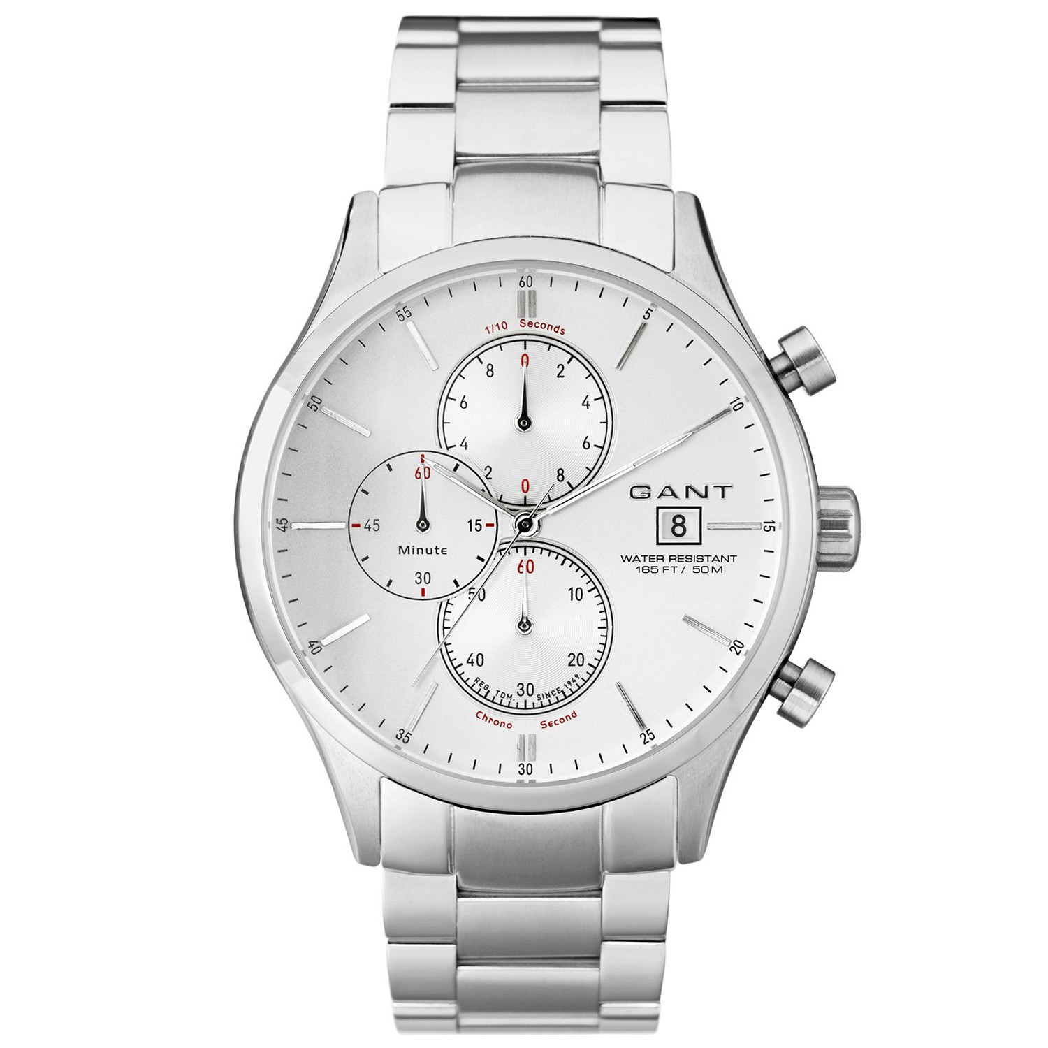 Gant Vermont Herren Chronograph silber/weiß W70405
