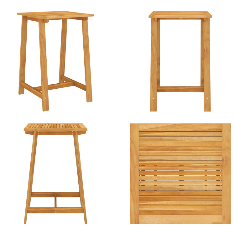 vidaXL Garten Stehtisch 70x70x104 cm Akazie Massivholz - Garten Stehtisch - Garten Stehtische - Holz Stehtisch - Holz Stehtische HL312408