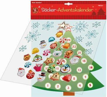Adventný kalendár s nálepkami