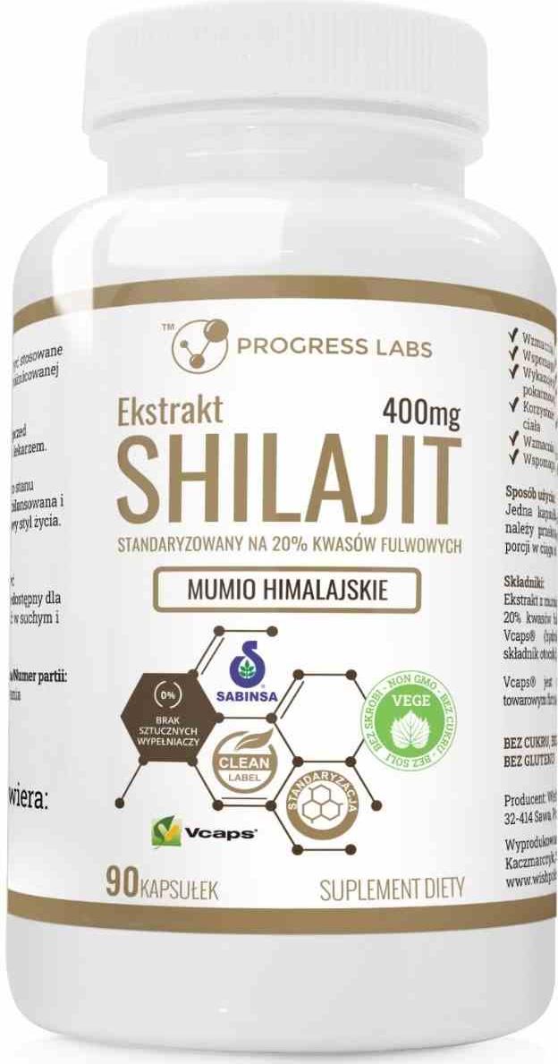 PROGRESS LABS Fortschritt Labs Mumio Shilajt Extrakt 90 Kapseln
