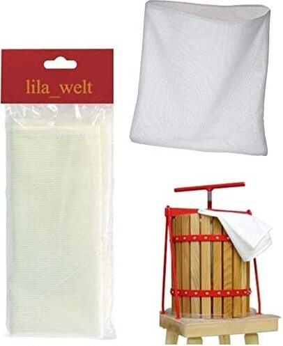 Browin 12 L Presstuch, Pressbeutel, Filterbeutel, Presssack für Obstpresse Filtersäcke, Wein Machen, filtern