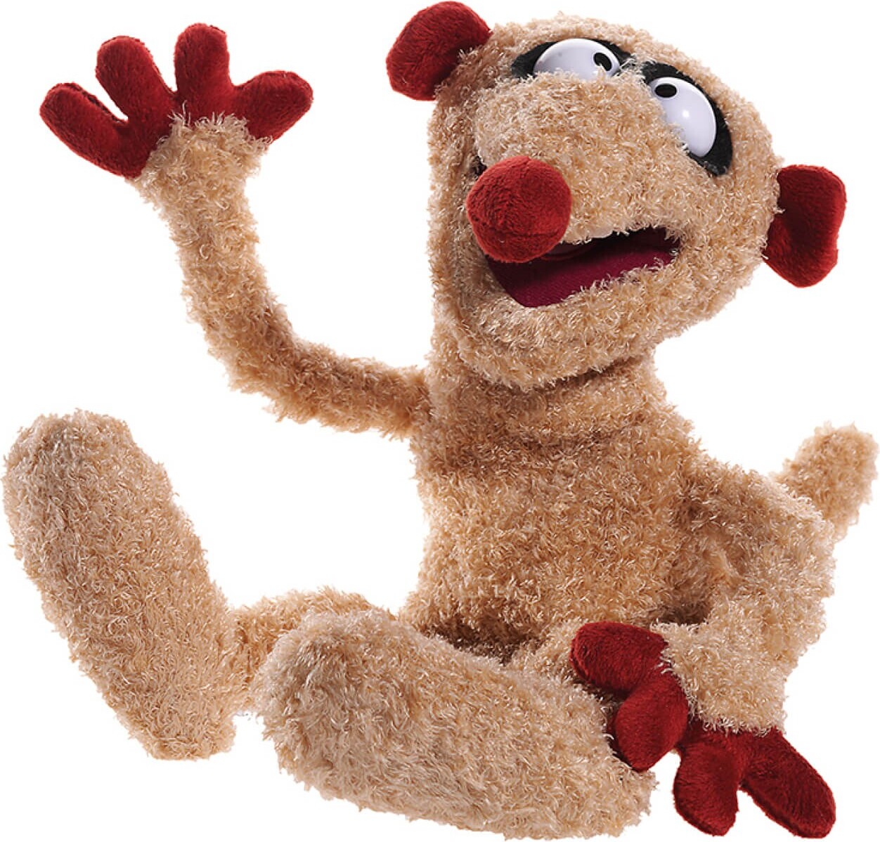 Marionnette Chien Moppi – Heunec Sandmann – Peluche En PET Recyclé, Yeux Brodés, Beige – Jeu D’imagination Pour Enfants