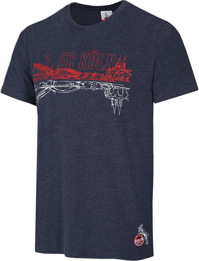 1. FC Köln T-Shirt "Hohenzollernbrücke" Gr. 2XL
