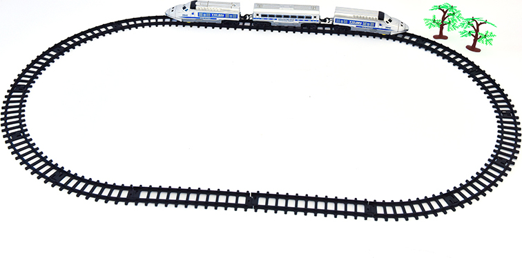 Mac Toys Eisenbahnschiene, silber, 111cm
