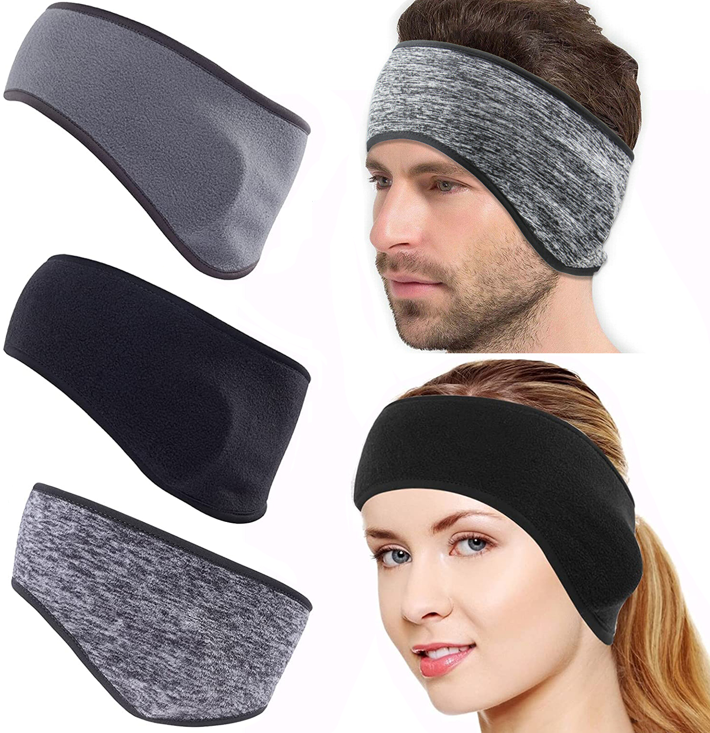 Elastisch Winter Außen SPORTS Kopfband Stirnband Ohrwärmer Abdeckung Unisex 