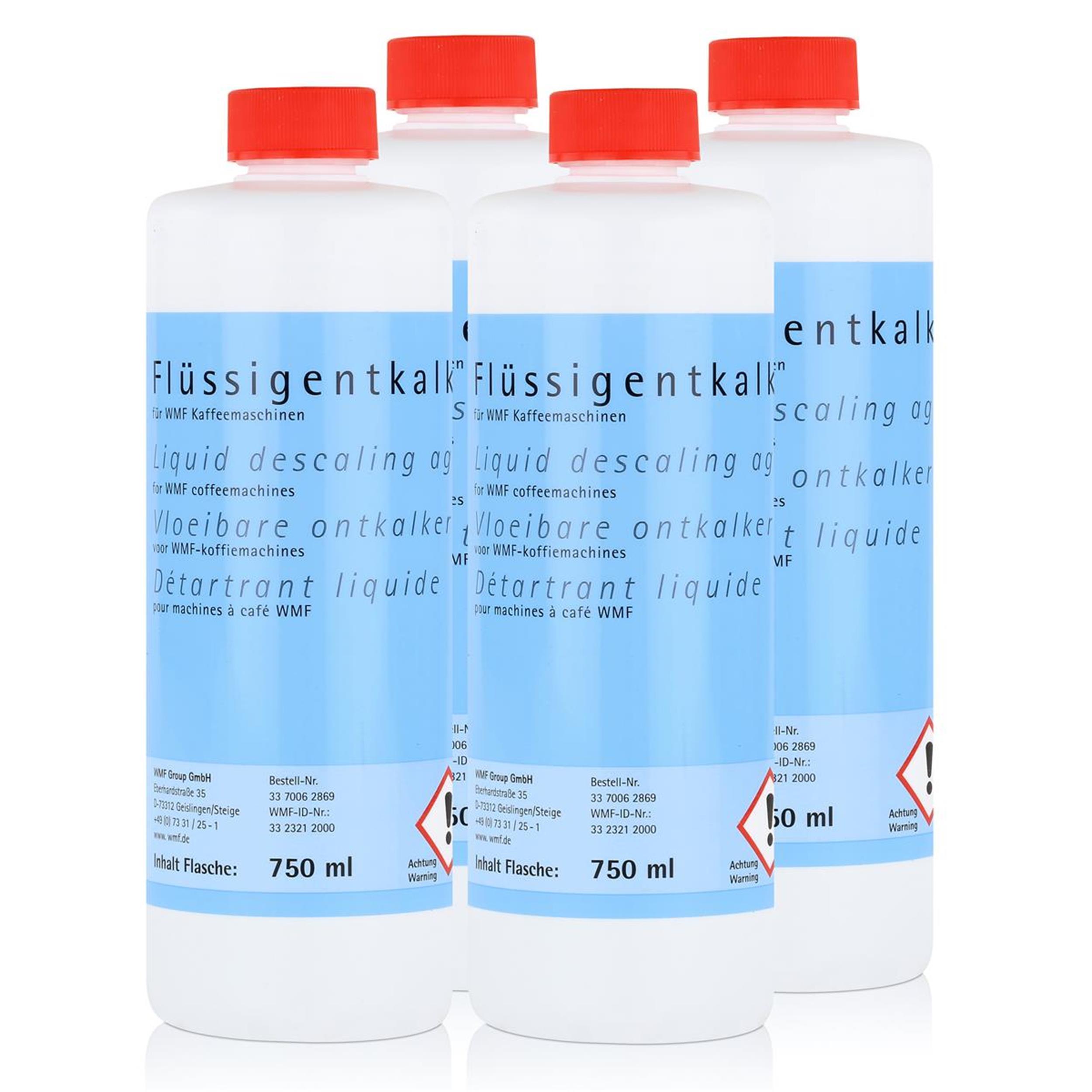 WMF Flüssigentkalker 750ml für WMF Kaffeemaschinen (4er Pack)
