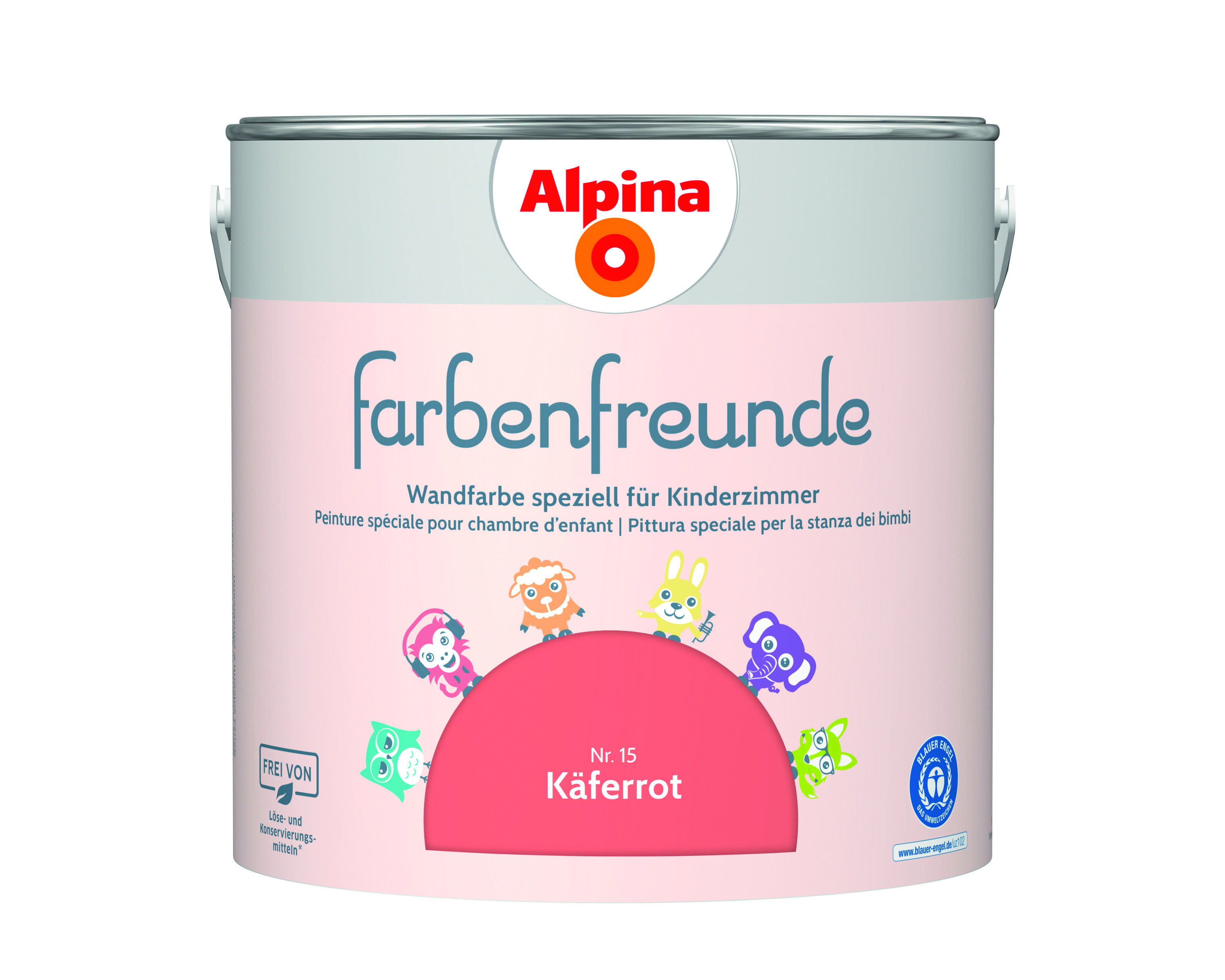 Alpina Farbenfreunde Nr. 15 Käferrot 2,5 Liter matt 914048