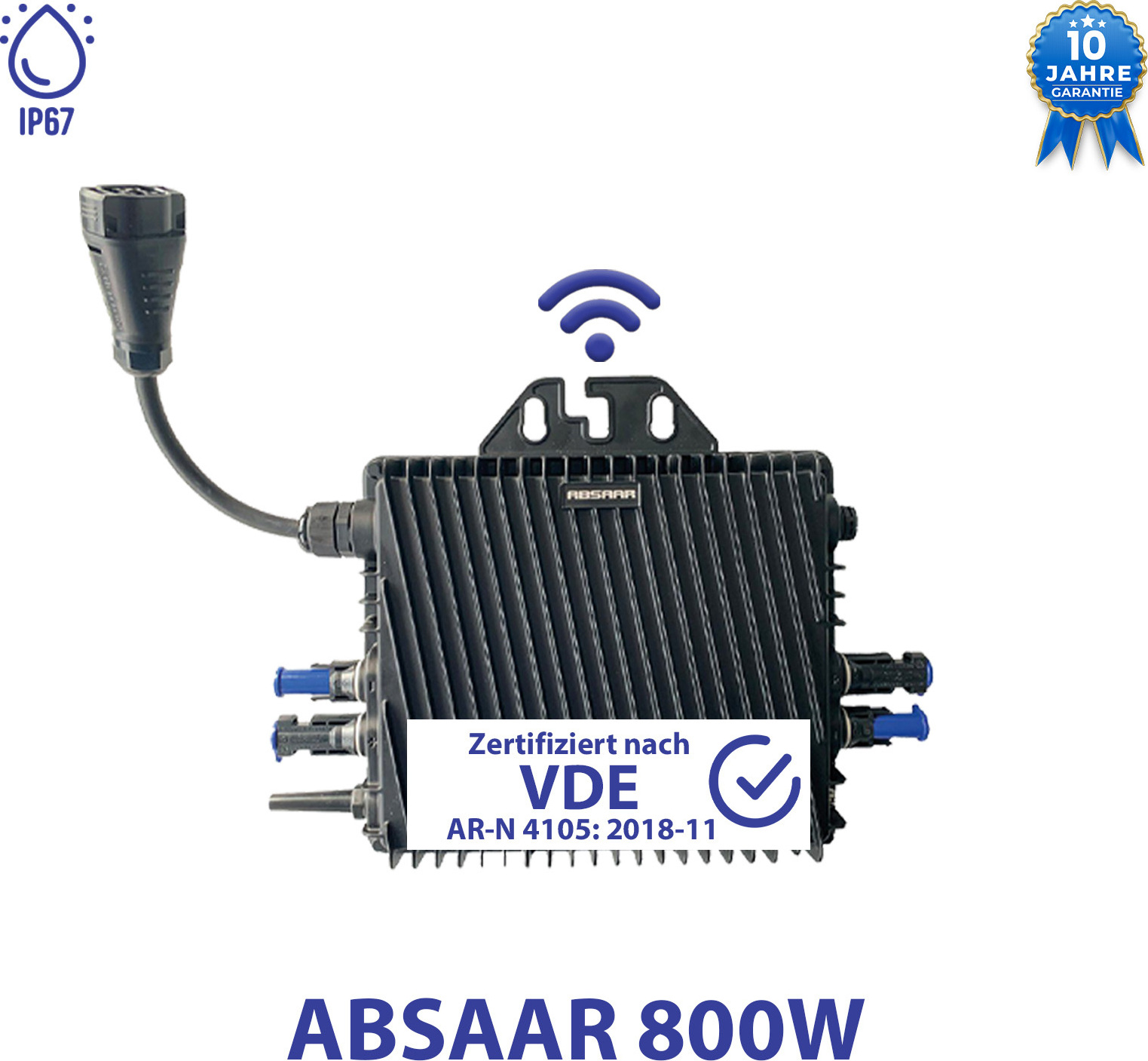Absaar Balkonkraftwerk 600 W / 800 W (2x 410 W) Bei