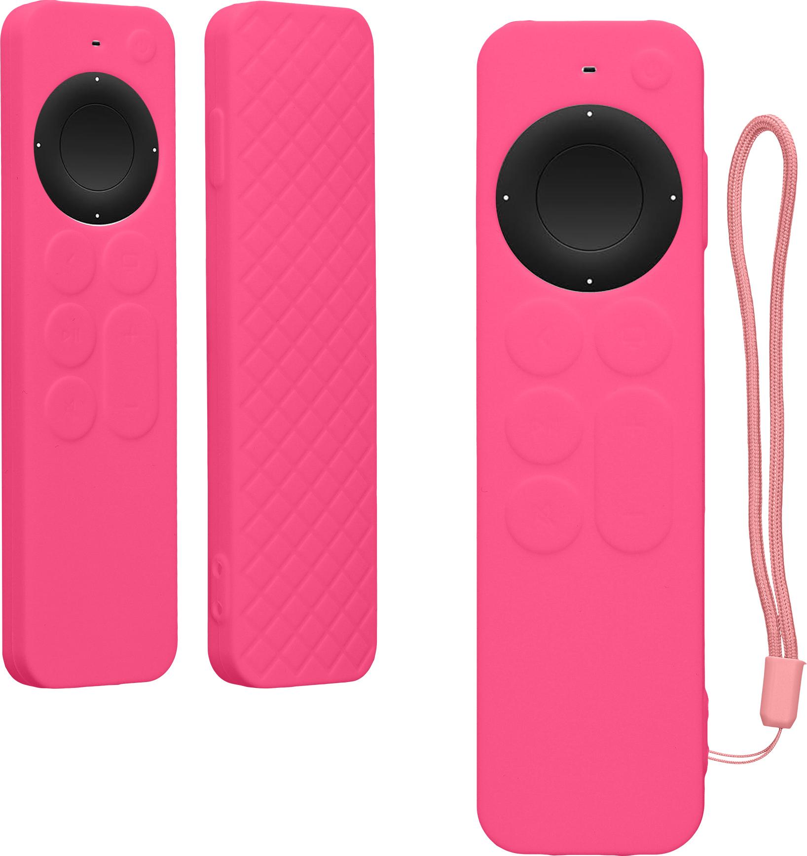 kwmobile Hülle Fernbedienung kompatibel mit Apple Siri Remote 3rd / 2nd Gen Hülle - Silikon Case für TV Zubehör in Rosa KWM000040SY004C