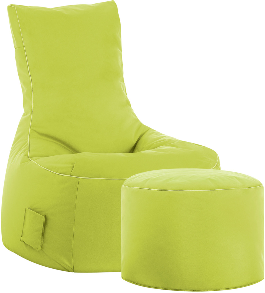 Magma - Heimtex Magma Heimtex Sitzsack Hocker DotCom Brava, grün