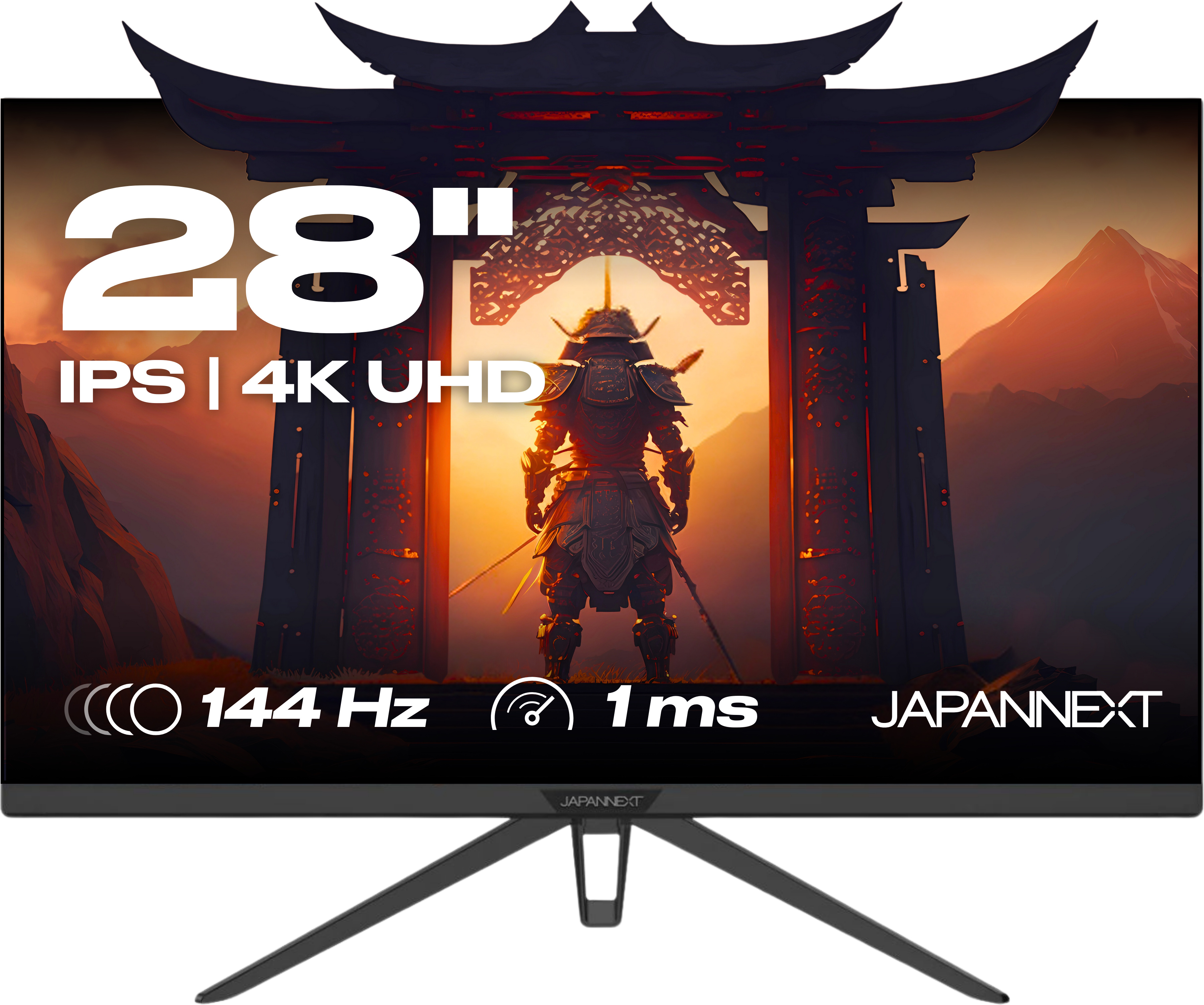 JAPANNEXT Gaming Monitor | 28" | IPS | 4K UHD | 144Hz