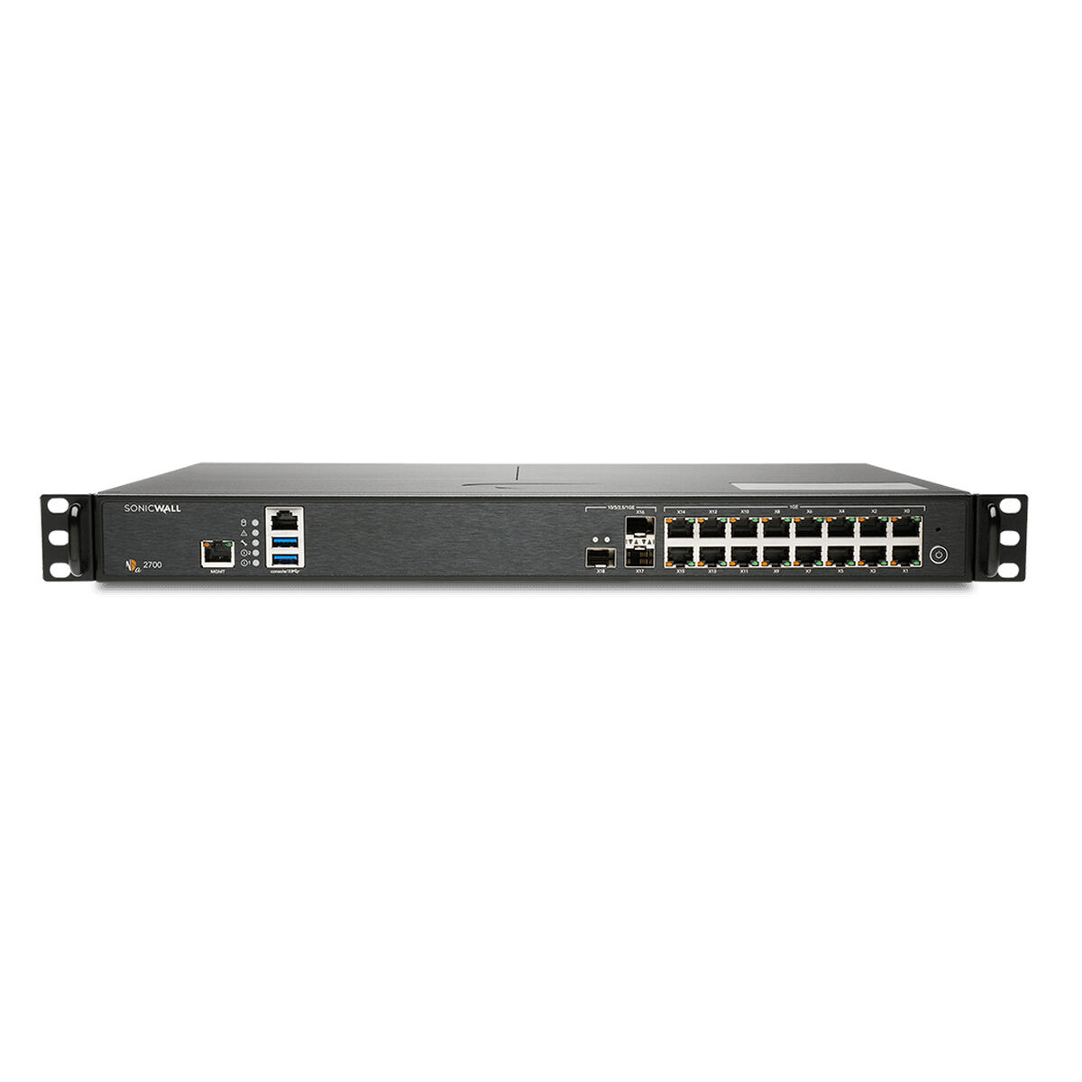 SonicWALL NSa 2700 - 5500 Mbit/s - 2,1 Gbit/s - 800 Mbit/s - 73,32 BTU/h - Verisign - Thawte - Cybertrust - RSA Keon - Entrust and Microsoft CA for SonicWall-to- SonicWall VPN,... - 3DES - 128-bit AES - 192-bit AES - 256-bit AES - DES - MD5 - SHA-1