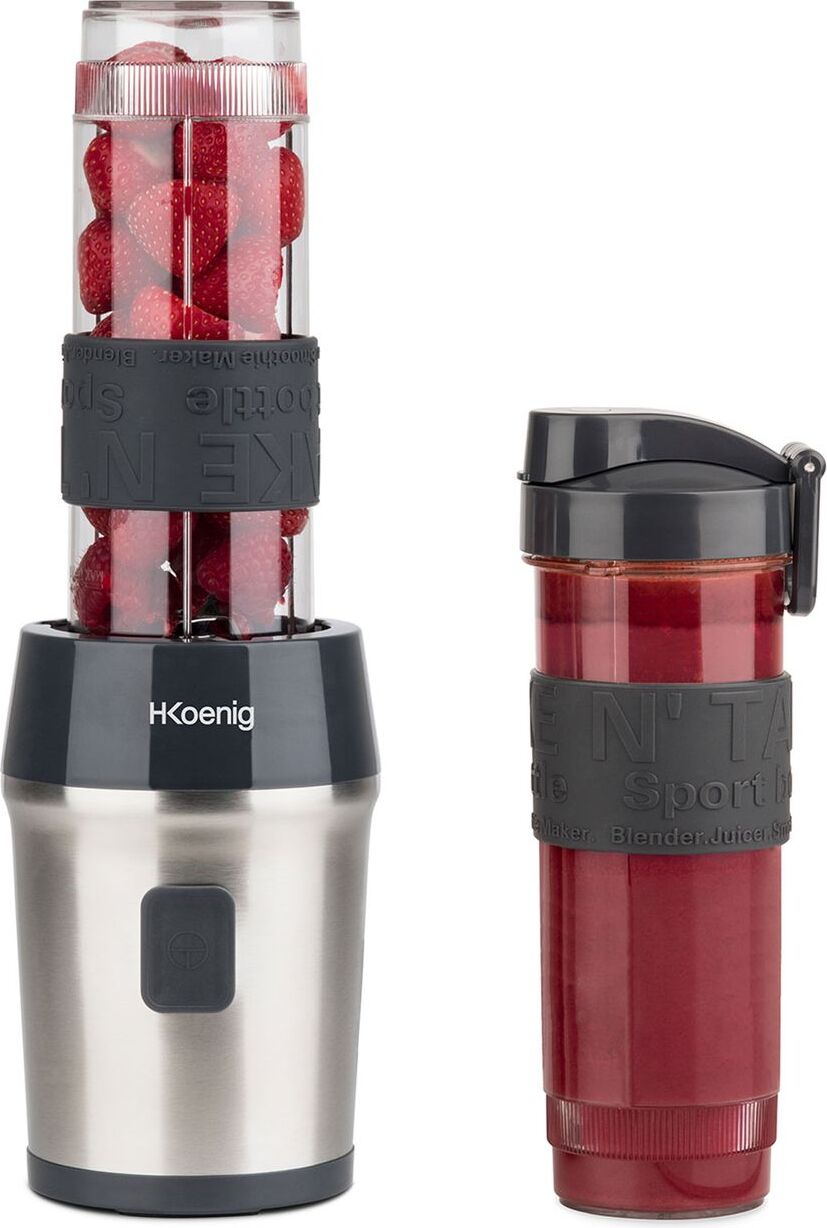 Frullatore Portatile 500W Con 2 Bottiglie Da 570 Ml – Lame In Acciaio, Per Smoothie, Frullati E Gelati!