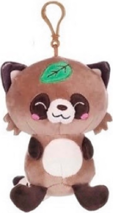 KAWAII Kuties Plüsch Kuscheltier Plüsch Plüschfigur Teddybär Stofftier für Kinder Bagclip 12 cm Waschbär Anime Kawaii Plush Stofftier Cute Plushie Halloween Geschenke
