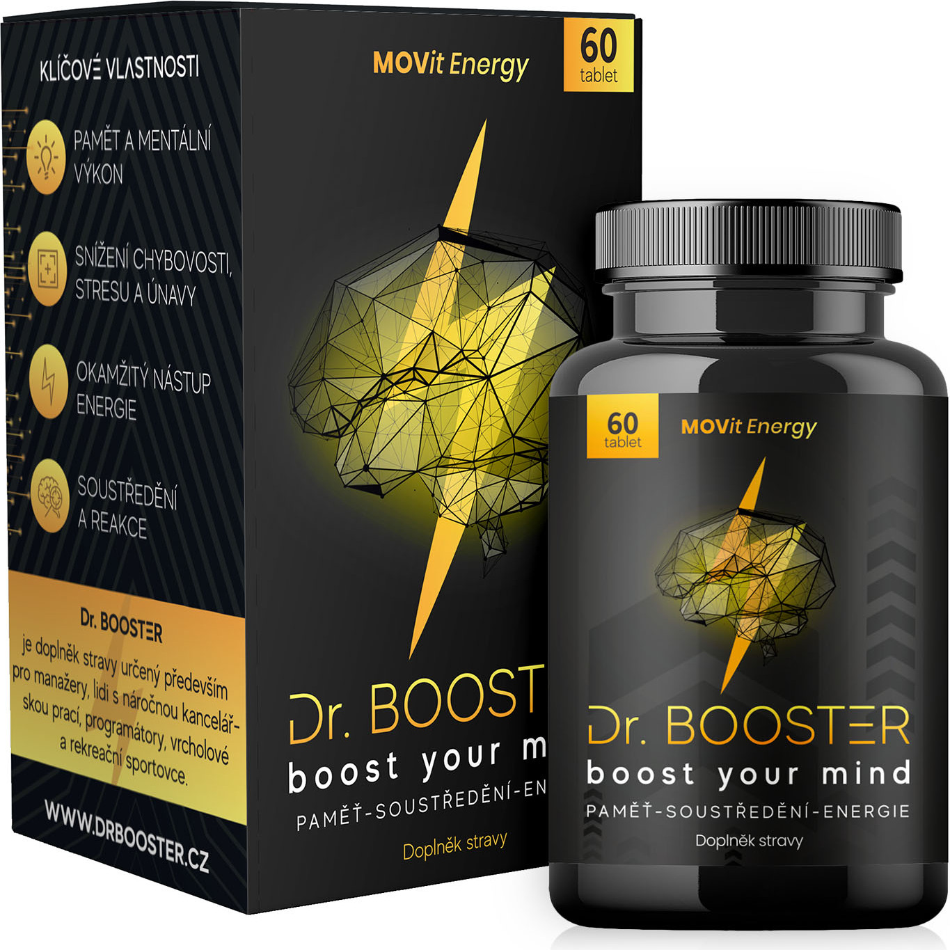 MOVit Energy MOVit Dr. Booster - Gedächtnis, Konzentration, Energie, 60 Tabletten