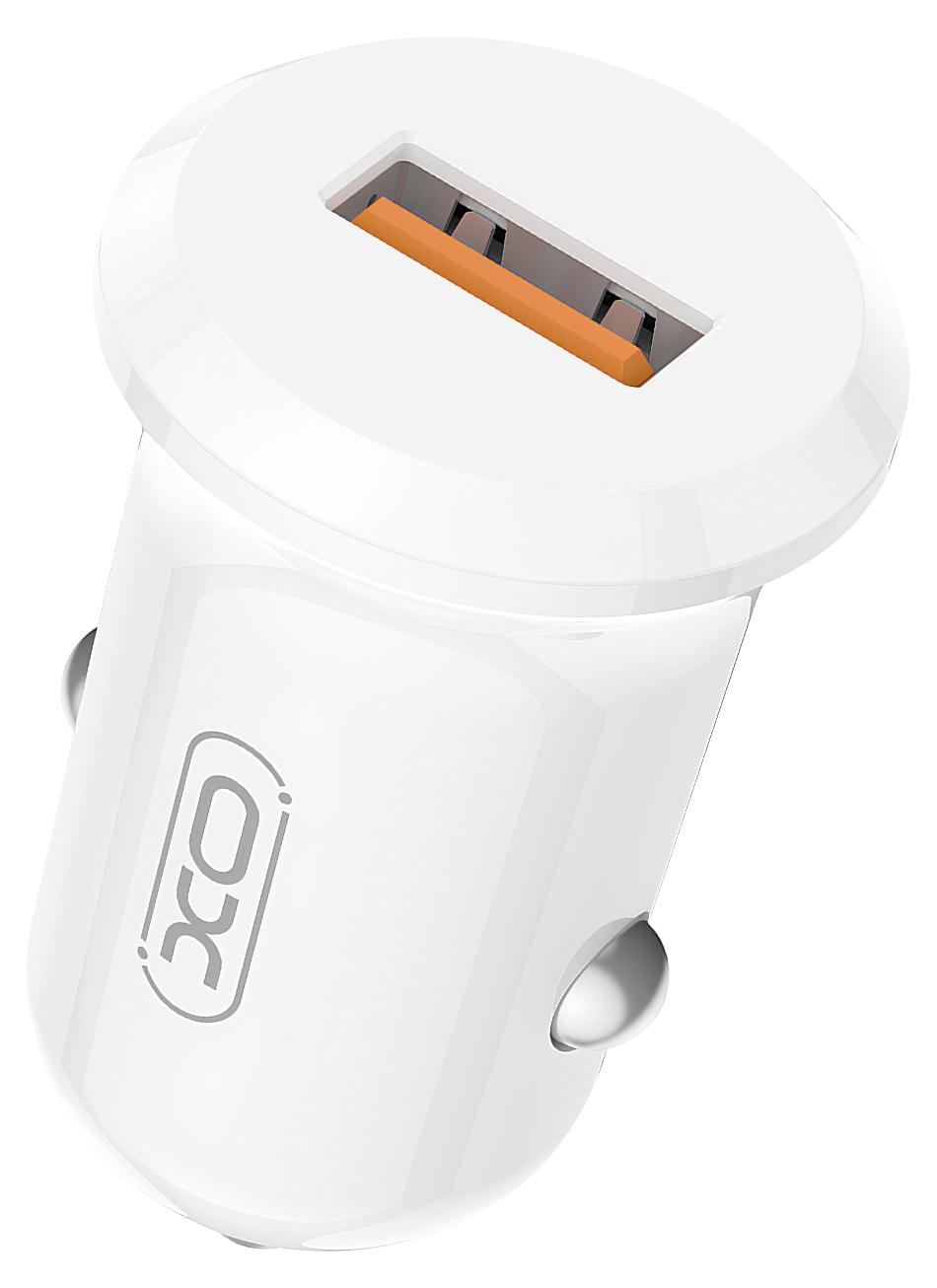 XO, Auto Ladegerät Zigarettenanzünder USB 2A Schnellladung 18W, Weiß CAC-QUICK-2A