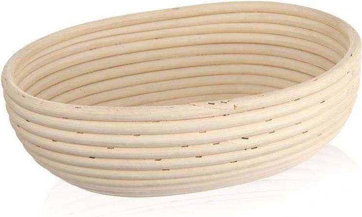 ORION Gärkörbchen Brotteig Gärkorb Brotform aus Rattan für ovales Brot 28x22 cm 731166
