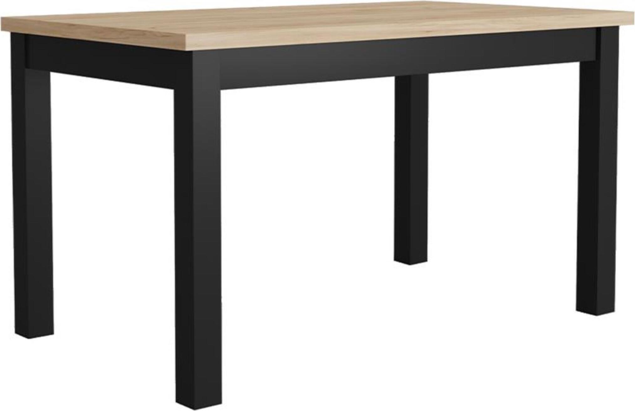 Sleephony Rechteckig Esstisch Lutero modernes Küchentisch mit ausziehbare Tischplatte Loft Esszimmertisch mit Holzbeine, Große: 85x130 cm, Farbe: Eiche Gold